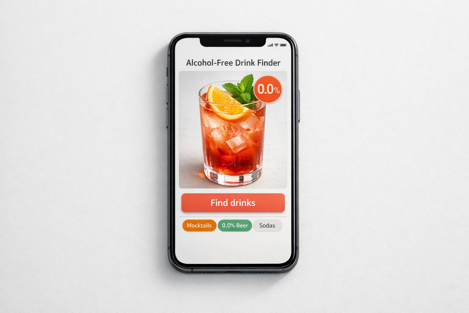 Alcohol-Free Social Drink Finder