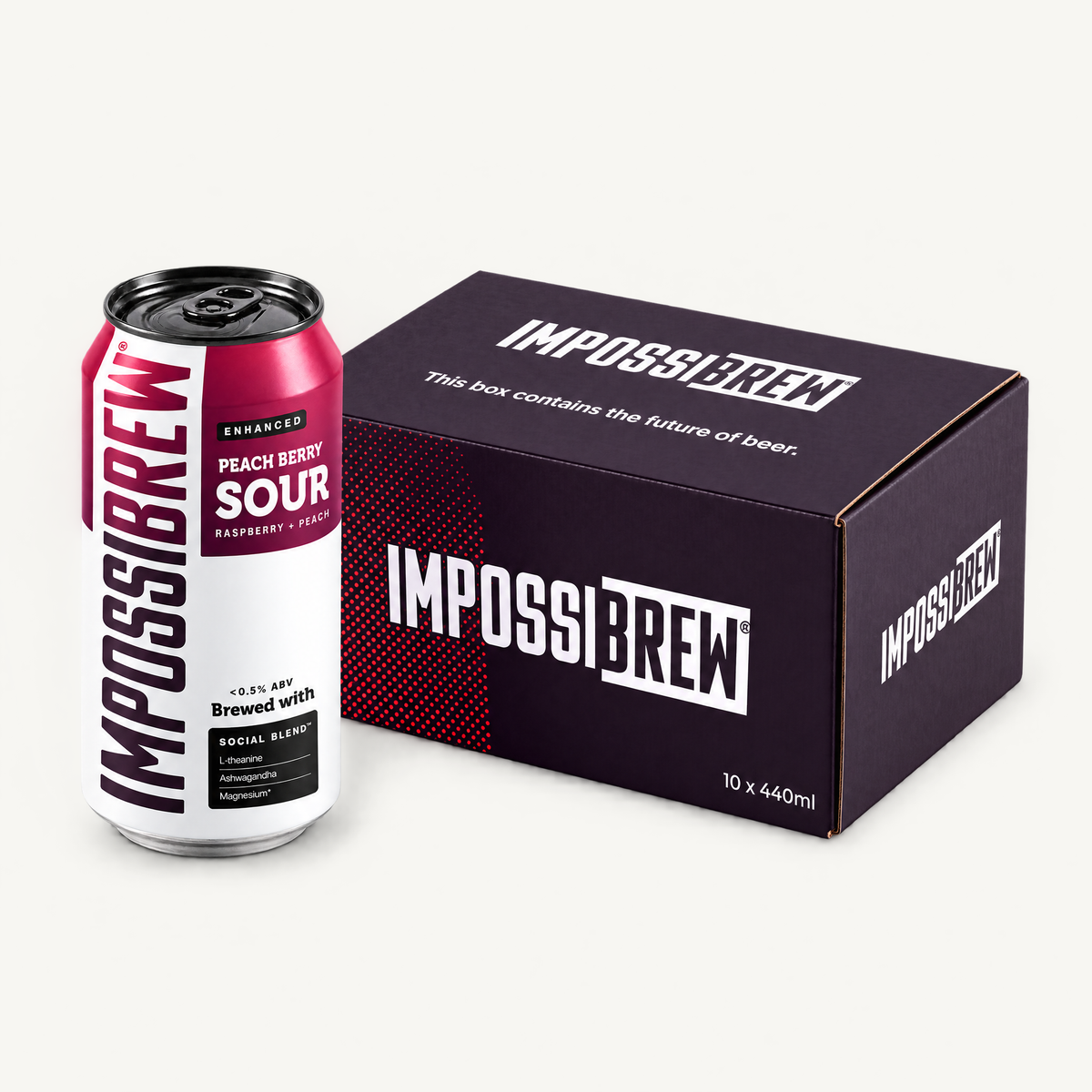 IMPOSSIBREW Peach Berry Sour 10 x 440ml carton