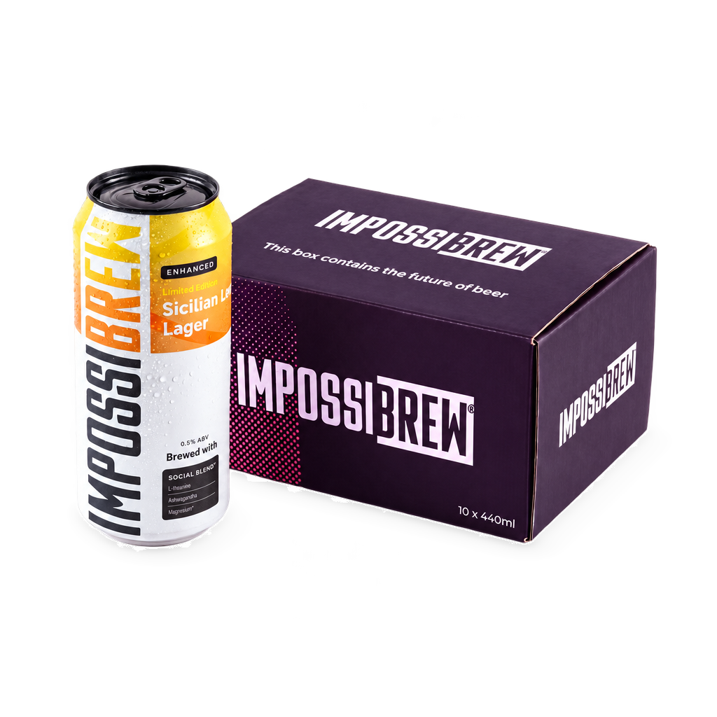IMPOSSIBREW Sicilian Lemon Lager 10 x 440ml pack