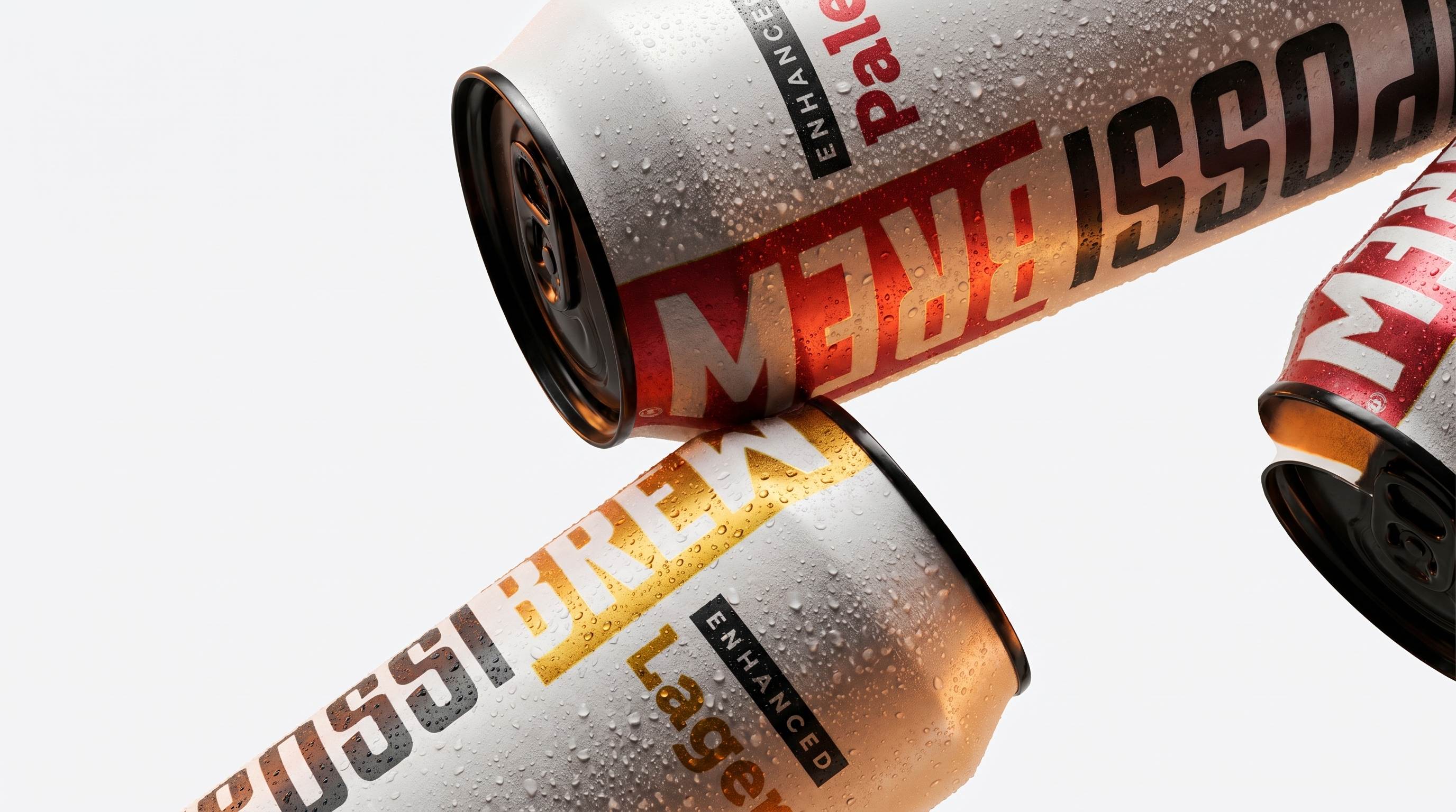 IMPOSSIBREW Enhanced Lager and Enhanced Pale cans