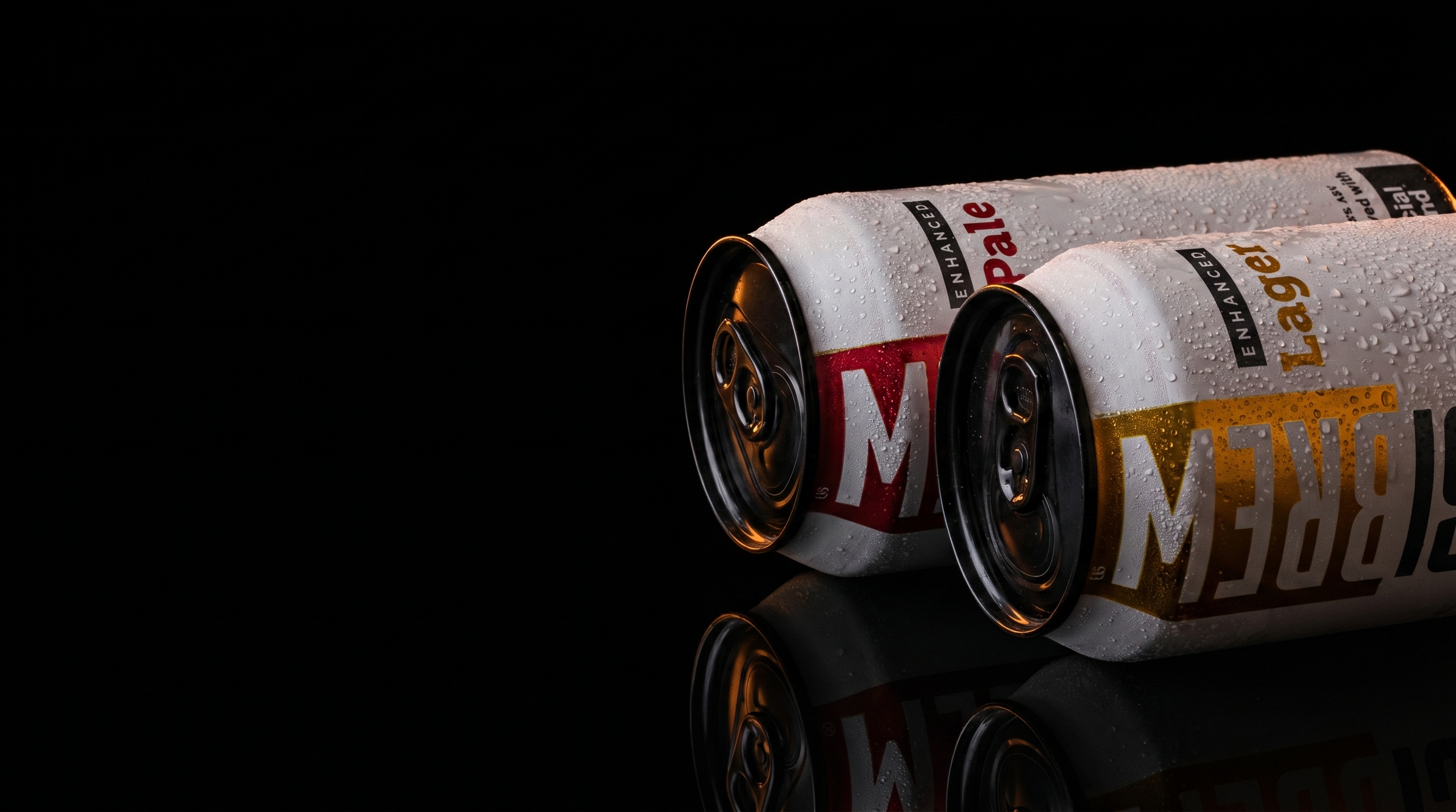 IMPOSSIBREW Enhanced Lager and Enhanced Pale cans