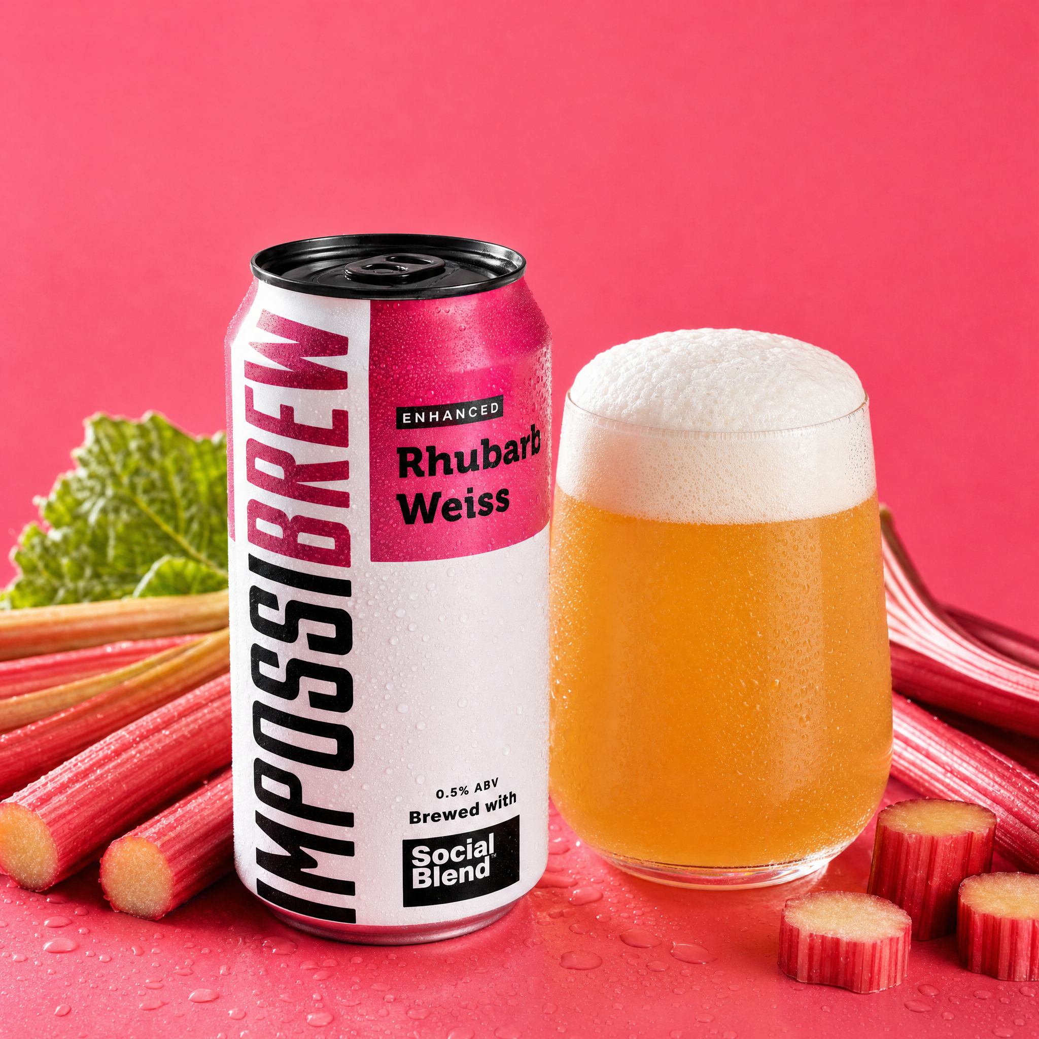 Rhubarb Weiss PDP support - bright rhubarb product gallery