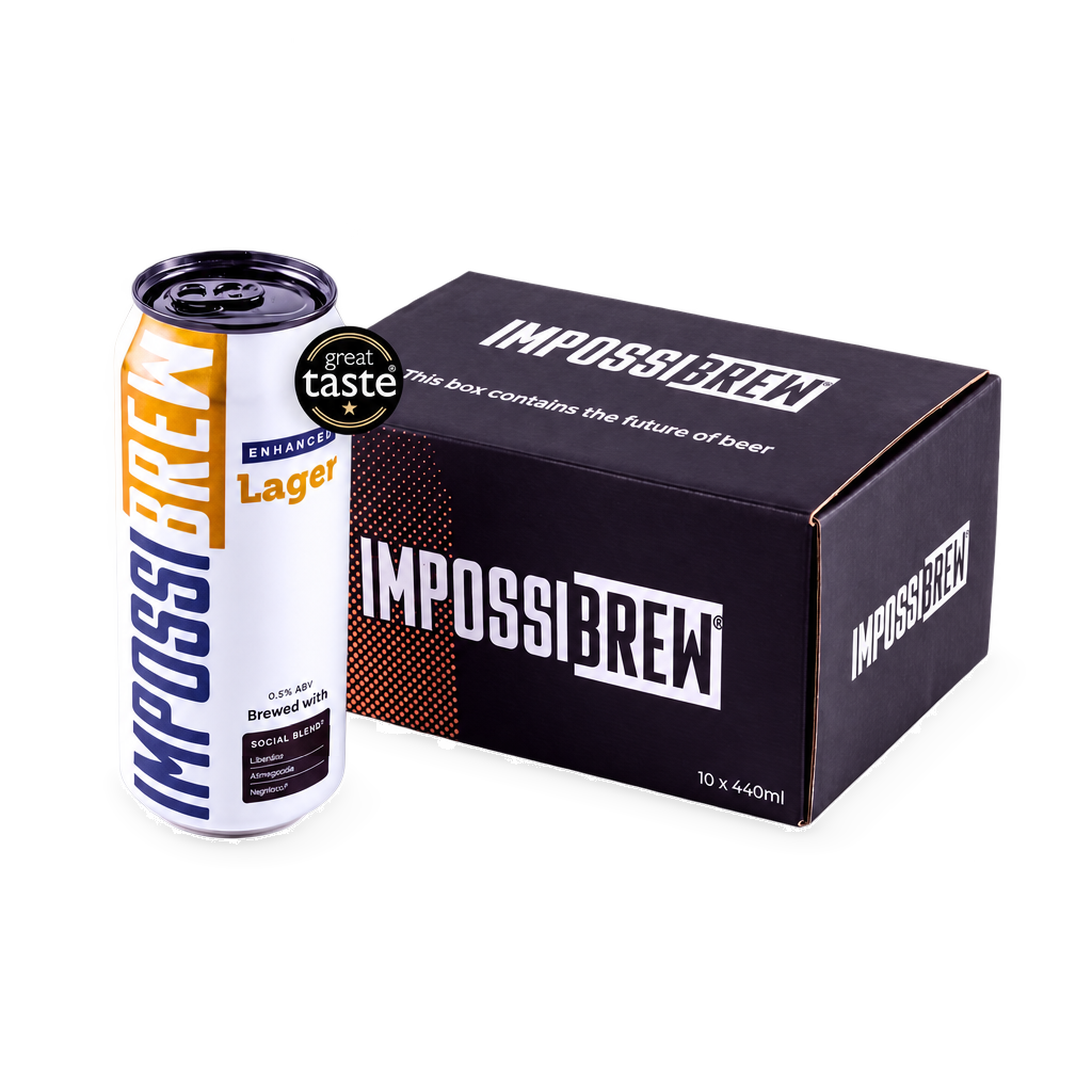 IMPOSSIBREW Enhanced Lager 10 x 440ml pack